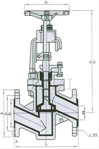 J41 F46/F3-10/16/25C/P ANSI:150Lb/300Lb结构图