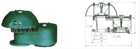 QZF-89型全天候防爆呼吸阀外形尺寸图