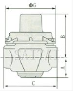 YZ11X/AD支管减压阀结构图