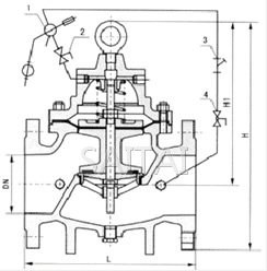 100D 定水位阀结构图