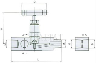 货号 EN4-23 JG-1/2F美标多口计量阀结构图